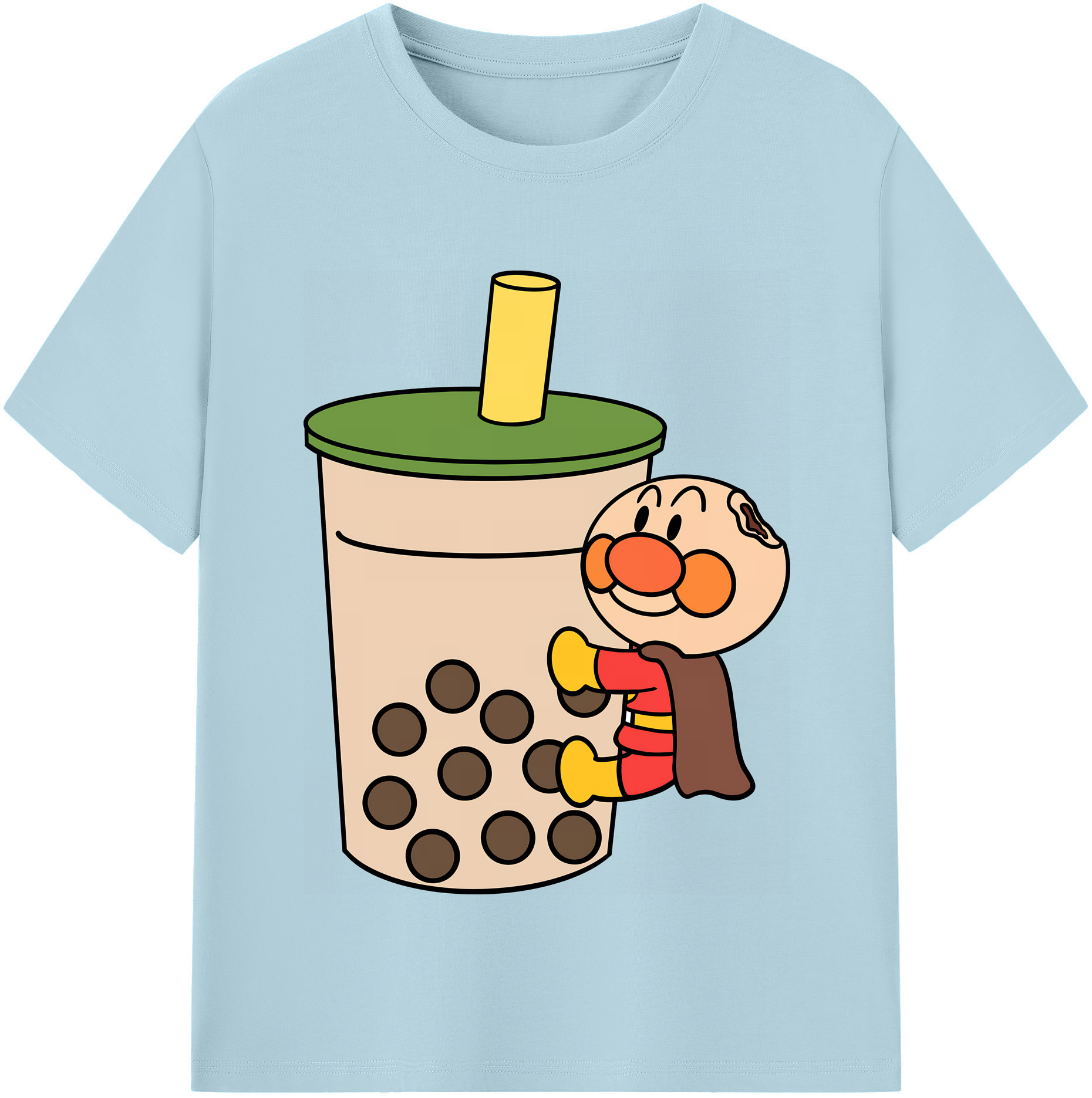 （画像用） アンパンマン Anpanman 綿100％半袖Tシャツ（フロントプリント）